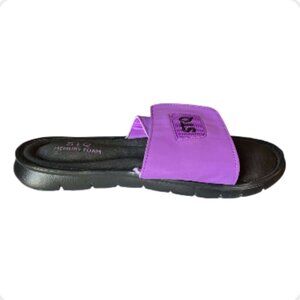 STQ Purple Slide Sandals - Memory Foam Comfort - Size 9/10 (1282-4)